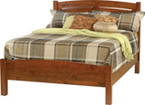 Image of customizable, solid wood Classic Shaker Bed with Rail Footboard from Harvest Home Interiors Amish Furniture