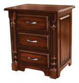 Image of customizable Ashley Shaker Style Three Drawer Nightstand from Harvest Home Interiors Amish Furniture
