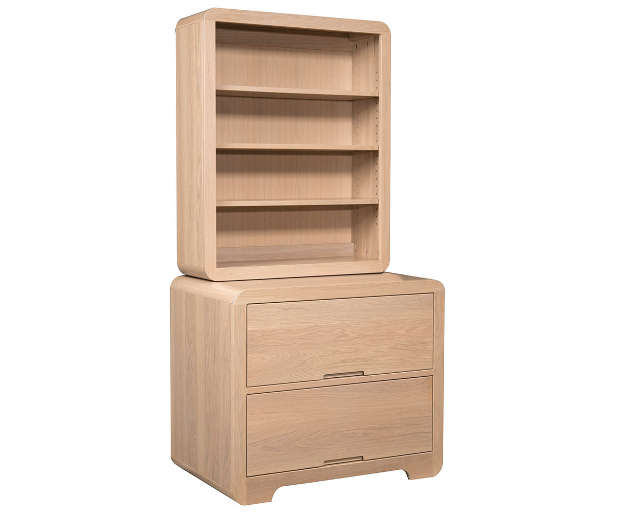 Lateral File W/ Bookcase