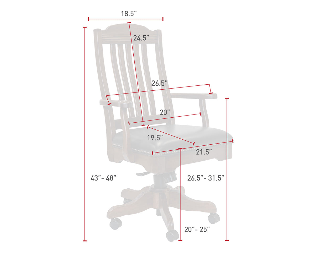 Royal Desk Arm Chair