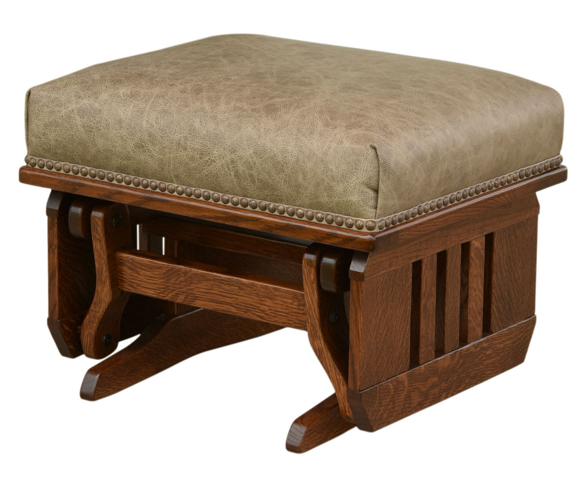 Mission Ottoman, runner base, slat sides