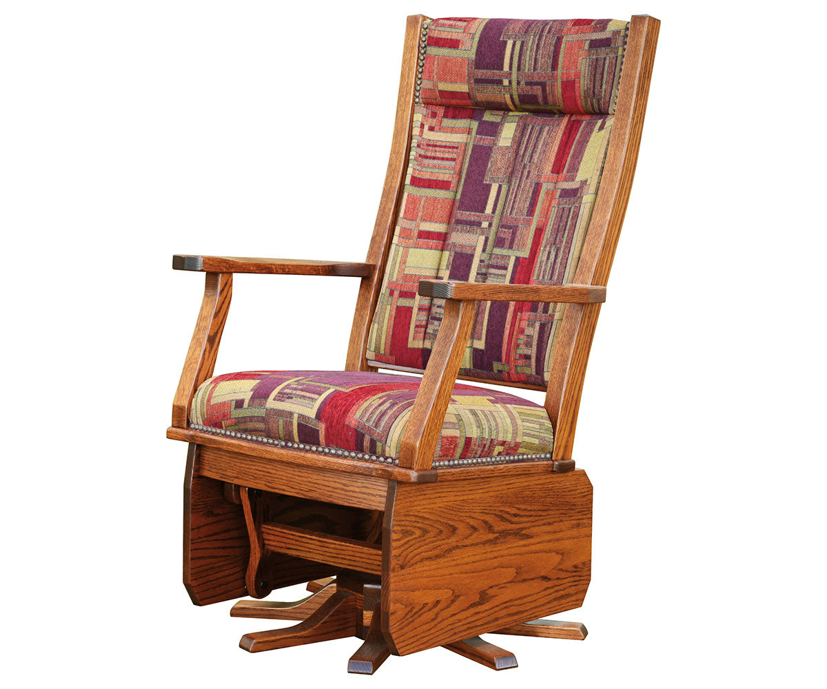 Mission Swivel Glider, 8 leg base, solid sides