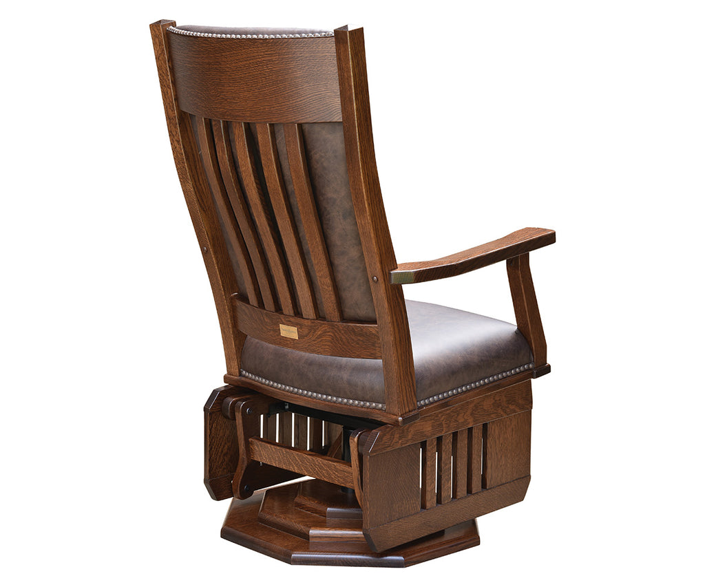 Mission Swivel Glider, platform base, solid side