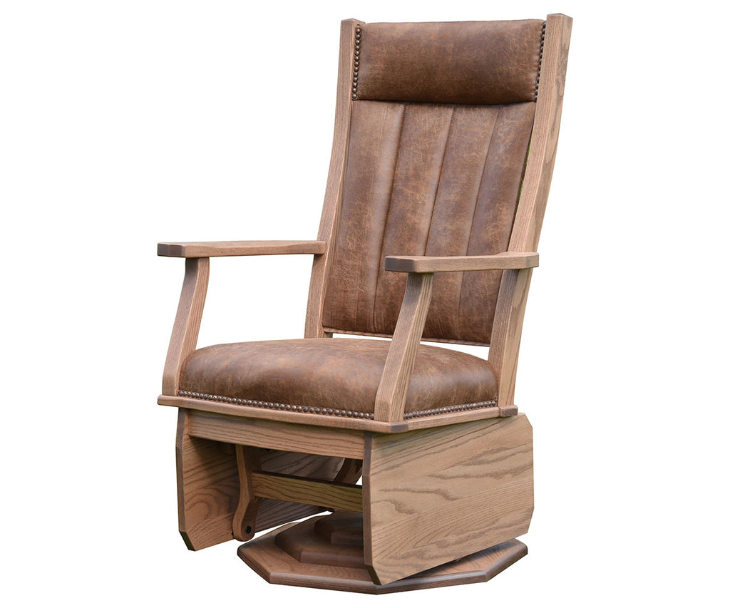 Mission Swivel Glider, platform base, solid side