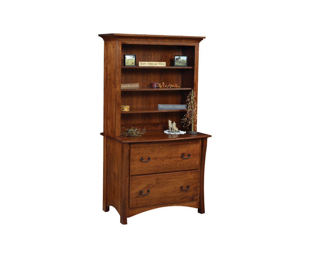 Lateral File Cabinet w/ Bookcase