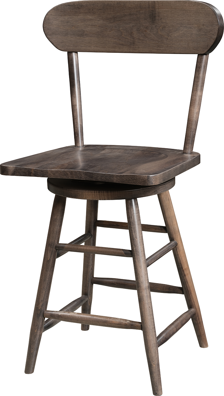 24" Murphy style swivel barstool