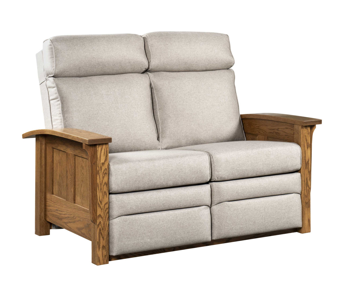 Shaker Recliner Love Seat - Push Back Std.