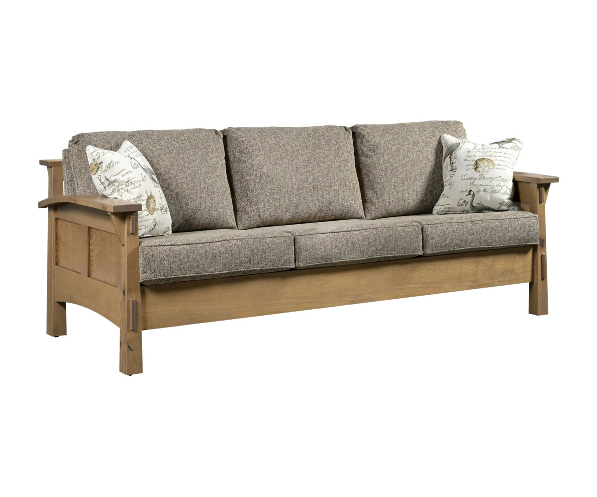 Country Shaker Sofa W/ Reversible Cushions, Stat.