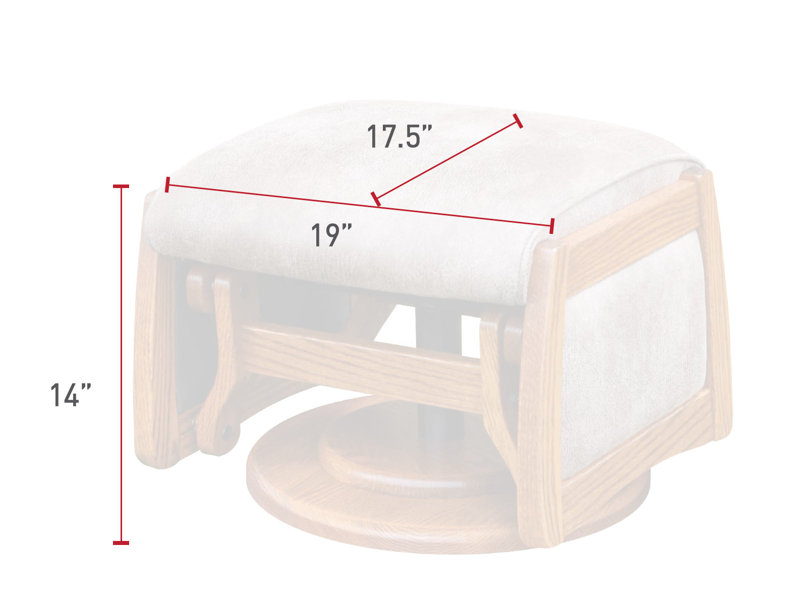 Gliding Ottoman, runner base