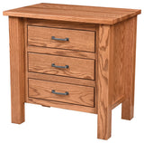 Image of customizable, solid wood Lindholt Shaker Style Nightstand from Harvest Home Interiors Amish Furniture