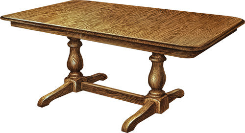 Boston Double Pedestal Table - Harvest Home Interiors