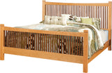 Handcrafted Stickley Style solid wood East Metro Bed with Regular Footboard from Harvest Home Interiors Amish Furniture