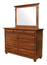 Image of customizable, solid wood Rockwell High Dresser with Mirror from Harvest Home Interiors Amish Furniture