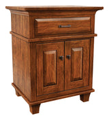 Image of customizable, solid wood Rockwell Nightstand from Harvest Home Interiors Amish Furniture