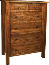 Image of customizable, solid wood Lindholt Shaker Style Chest of Drawers from Harvest Home Interiors Amish Furniture