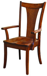 Solid Wood, Handcrafted Falcon Captain (Arm) Chair from Harvest Home Interiors Amish Furniture 