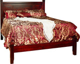 Image of customizable, solid wood Riverside Bed with Rail Footboard from Harvest Home Interiors Amish Furniture