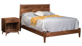 Image of customizable, solid wood Kenton Bed and Nightstand from Harvest Home Interiors Amish Furniture