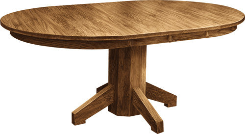 Mission Single Pedestal Table - Harvest Home Interiors