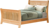 Optional Mission or Stickley Style Sleigh Bed that is handcrafted from solid wood from Harvest Home Interiors Amish Furniture