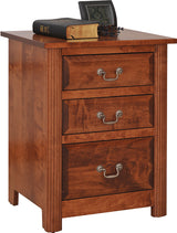 Image of customizable, solid wood Queen Esther Nightstand from Harvest Home Interiors Amish Furniture
