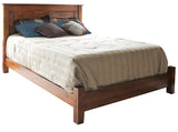 Image of customizable, solid wood Queen Esther Bed with Rail Footboard from Harvest Home Interiors Amish Furniture