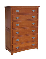 Image of customizable, solid wood Royal Santa Fe Mission Style Chest of Drawers from Harvest Home Interiors Amish Furniture