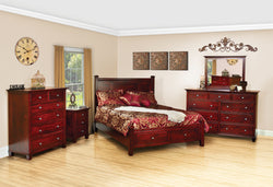 Image of customizable, solid wood Riverside Bedroom Collection from Harvest Home Interiors Amish Furniture
