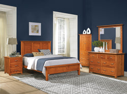 Image of customizable, solid wood Shaker Style Bedroom Set from Harvest Home Interiors Amish Furniture