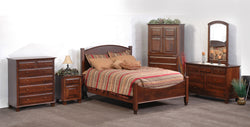 Image of customizable, solid wood Willow Bedroom Set from Harvest Home Interiors Amish Furniture